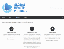 Tablet Screenshot of globalhealthmetrics.com